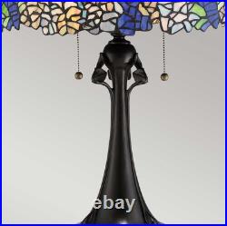 Lampe de table Art déco Tiffany Cobalt