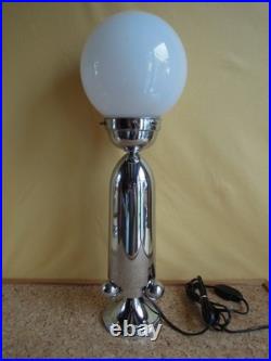 Lampe de table Chromée Art Déco Vintage