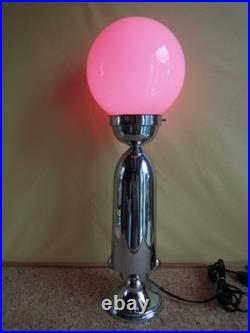 Lampe de table Chromée Art Déco Vintage