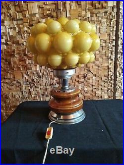 Lampe de table art deco bubles moderniste pop table lamp, Big! Rare