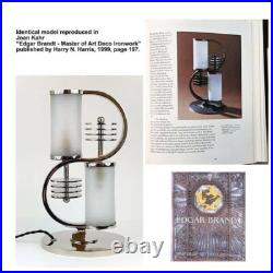 Lampe de table moderne art déco givrée en forme de S abat-jour en laiton ni