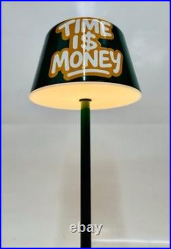 Lampe design N°10 Modèle unique 1/1 Rolex TIME IS MONEY Signé