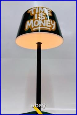 Lampe design N°10 Modèle unique 1/1 Rolex TIME IS MONEY Signé