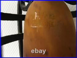 Lampe en fer forgé art déco tulipe Muller frères Lunéville Edgar Brandt Nics