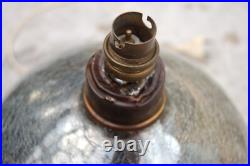 Lampe en verre églomisé craquelé année 30 art deco vintage