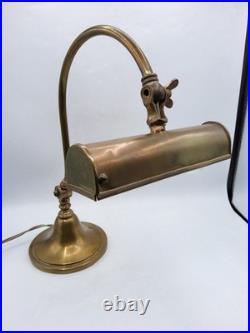 Lampe orientable de piano ou notaire en laiton Art Déco début XXème