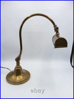 Lampe orientable de piano ou notaire en laiton Art Déco début XXème