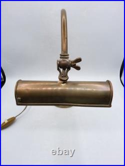 Lampe orientable de piano ou notaire en laiton Art Déco début XXème