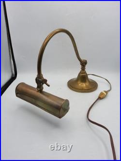 Lampe orientable de piano ou notaire en laiton Art Déco début XXème