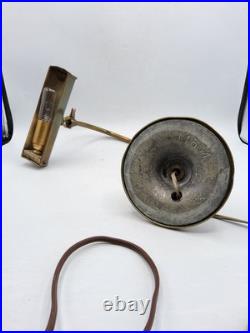 Lampe orientable de piano ou notaire en laiton Art Déco début XXème