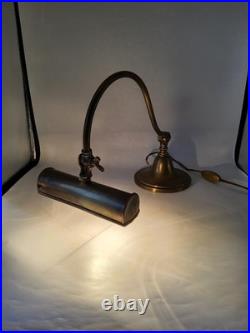 Lampe orientable de piano ou notaire en laiton Art Déco début XXème