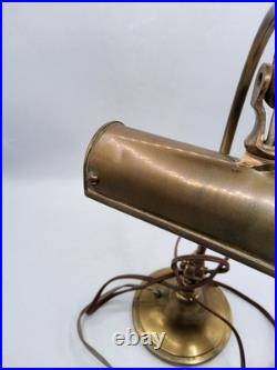 Lampe orientable de piano ou notaire en laiton Art Déco début XXème