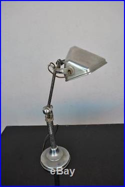 Lampe pirouette années 30 art déco en métal chromé