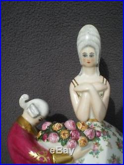 Lampe veilleuse art deco 1930 CHANTERAUD antique perfume lamp woman statue femme