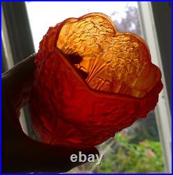 Lampe veilleuse tulipe Art Déco aux hortensias HETTIER-VINCENT & MULLER