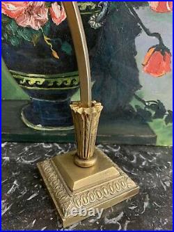 Lampe vintage Art Deco Nouveau Bronze Minimaliste forme libre Torchère florale