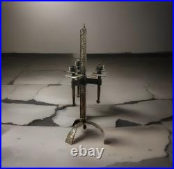 Lampe vintage tripode art deco fer forgé ferronnerie d'art signée FERRO ARTE