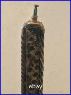 Lampe vintage tripode art deco fer forgé ferronnerie d'art signée FERRO ARTE