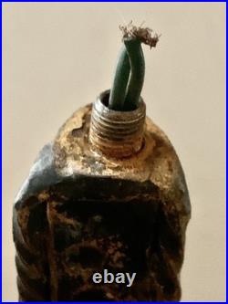 Lampe vintage tripode art deco fer forgé ferronnerie d'art signée FERRO ARTE