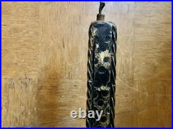 Lampe vintage tripode art deco fer forgé ferronnerie d'art signée FERRO ARTE