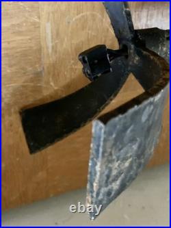 Lampe vintage tripode art deco fer forgé ferronnerie d'art signée FERRO ARTE