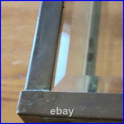 Lanterne de Vestibule Lampe Avec Sphinges en Laiton et Verre Biseauté Électrifié