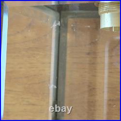 Lanterne de Vestibule Lampe Avec Sphinges en Laiton et Verre Biseauté Électrifié