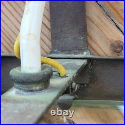 Lanterne de Vestibule Lampe Avec Sphinges en Laiton et Verre Biseauté Électrifié