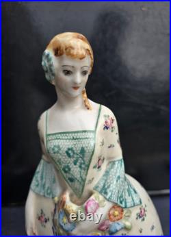 Limoges Grande Lampe Veilleuse Porcelaine Art Deco 1920 Lamp Perfume Porcelain