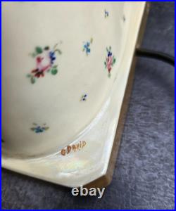 Limoges Grande Lampe Veilleuse Porcelaine Art Deco 1920 Lamp Perfume Porcelain