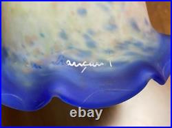 Lot 3 Tulipes pâte de verre le verre Français lustre lampe art deco antiquité