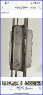 Lustre Art Deco Signé DEGUÉ Applique Lampe