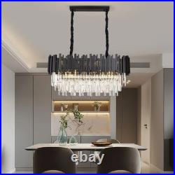 Lustre En Cristal Cristal K9 Ampoule E14 Pour Le Salon Design Moderne 80cm