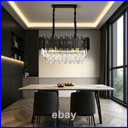 Lustre En Cristal Cristal K9 Ampoule E14 Pour Le Salon Design Moderne 80cm