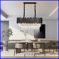 Lustre En Cristal Cristal K9 Ampoule E14 Pour Le Salon Design Moderne 80cm