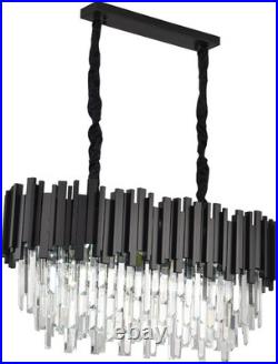 Lustre En Cristal Cristal K9 Ampoule E14 Pour Le Salon Design Moderne 80cm