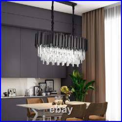 Lustre En Cristal Cristal K9 Ampoule E14 Pour Le Salon Design Moderne 80cm