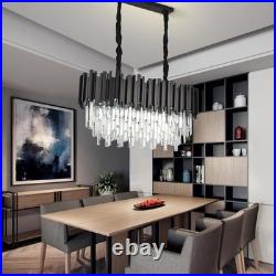 Lustre En Cristal Cristal K9 Ampoule E14 Pour Le Salon Design Moderne 80cm