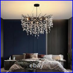 Lustre En Cristal Hauteur Réglable Lustre En Forme De Branches Pour Salon 80cm