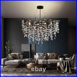 Lustre En Cristal Hauteur Réglable Lustre En Forme De Branches Pour Salon 80cm