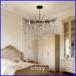 Lustre En Cristal Hauteur Réglable Lustre En Forme De Branches Pour Salon 80cm