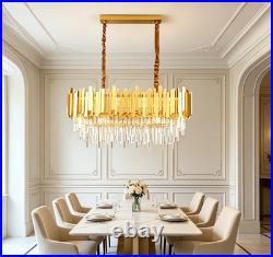Lustre En Cristal Intensité Réglable Hauteur Réglable La Chambre Luxueux 80cm