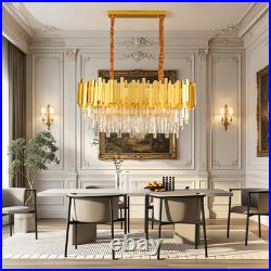 Lustre En Cristal Intensité Réglable Hauteur Réglable La Chambre Luxueux 80cm