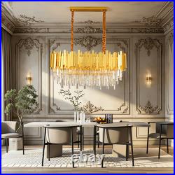 Lustre En Cristal Intensité Réglable Hauteur Réglable La Chambre Luxueux 80cm