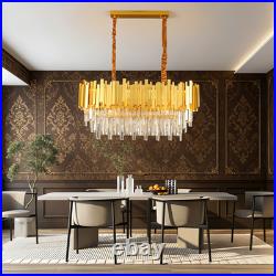 Lustre En Cristal Intensité Réglable Hauteur Réglable La Chambre Luxueux 80cm