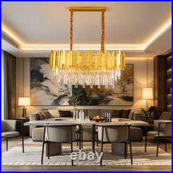 Lustre En Cristal Intensité Réglable Hauteur Réglable La Chambre Luxueux 80cm
