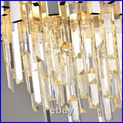 Lustre Moderne En Cristal Luminaire, lampe Suspendue Ovale En Cristal Pour Salon
