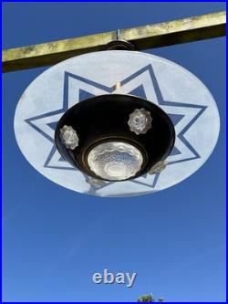 Lustre Plafonnier Ezan Adnet Lampe Art Deco Moderniste 1930 Chandelier Lamp