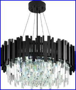 Luxe Lampe À Pendentif En Cristal Rond, LED Pour Salle À Manger, cuisine, salon