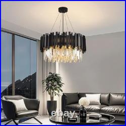 Luxe Lampe À Pendentif En Cristal Rond, LED Pour Salle À Manger, cuisine, salon